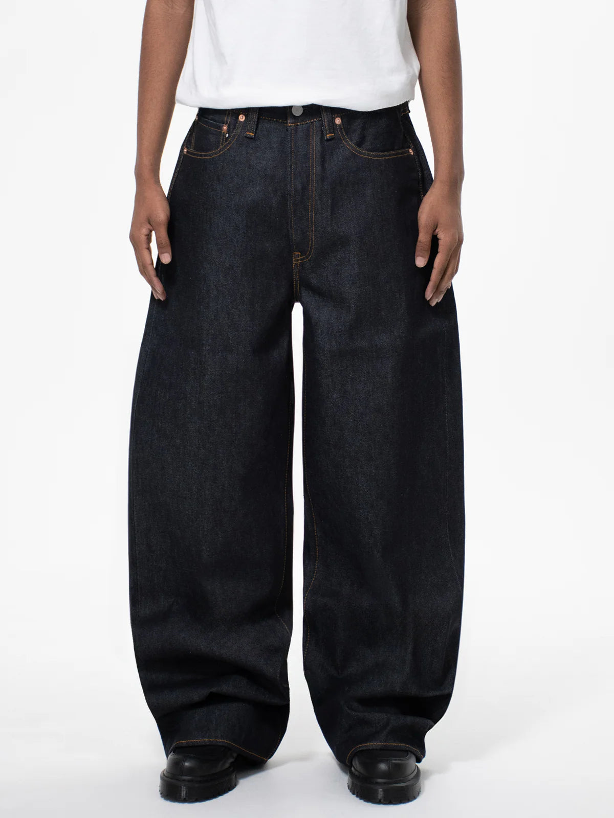 Raw Indigo Japanese Selvedge Loose Fit Jeans